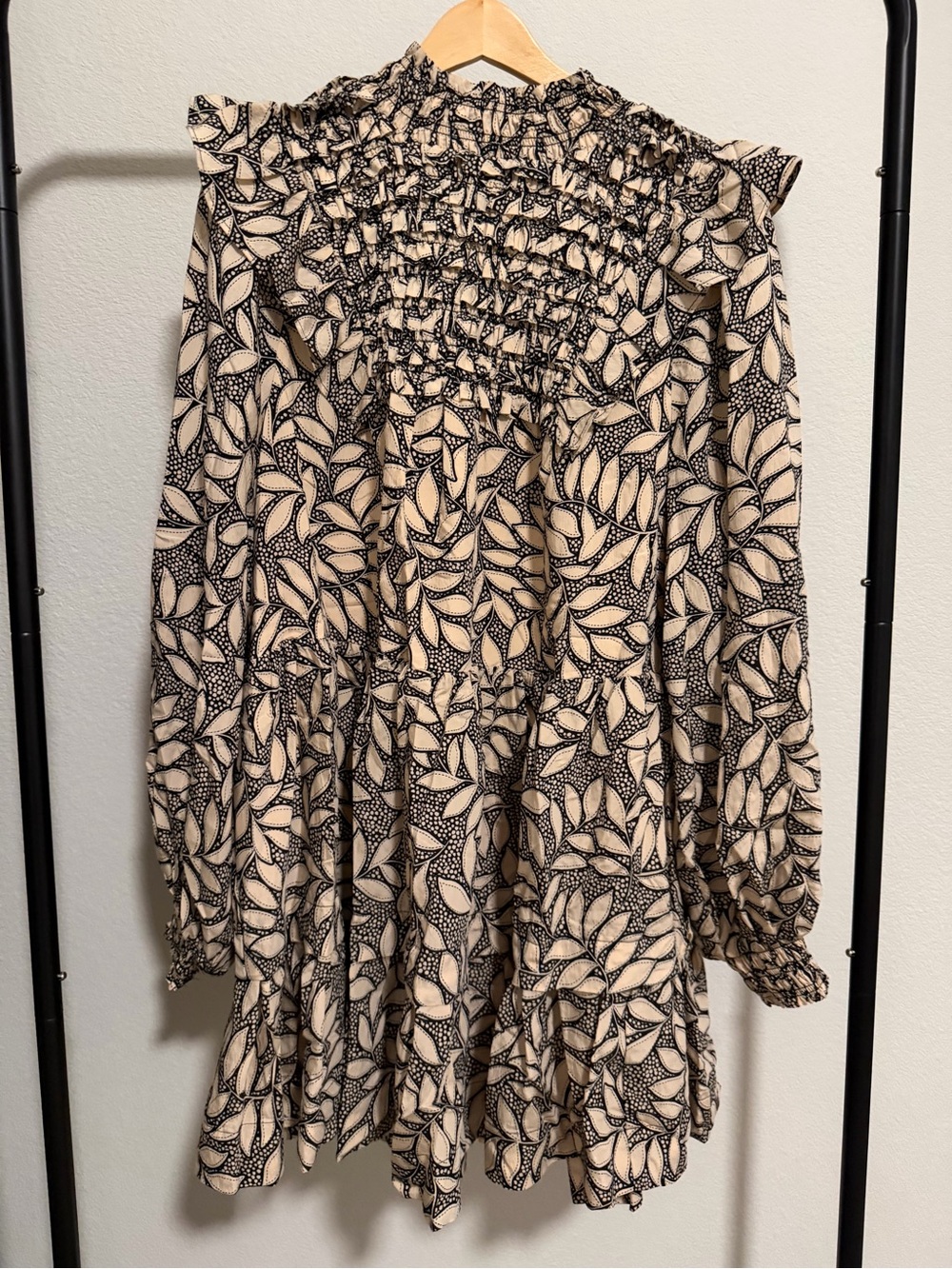 NWT Anthropologie Floral Ruffle Tiered Mini Dress Plus 1X $148